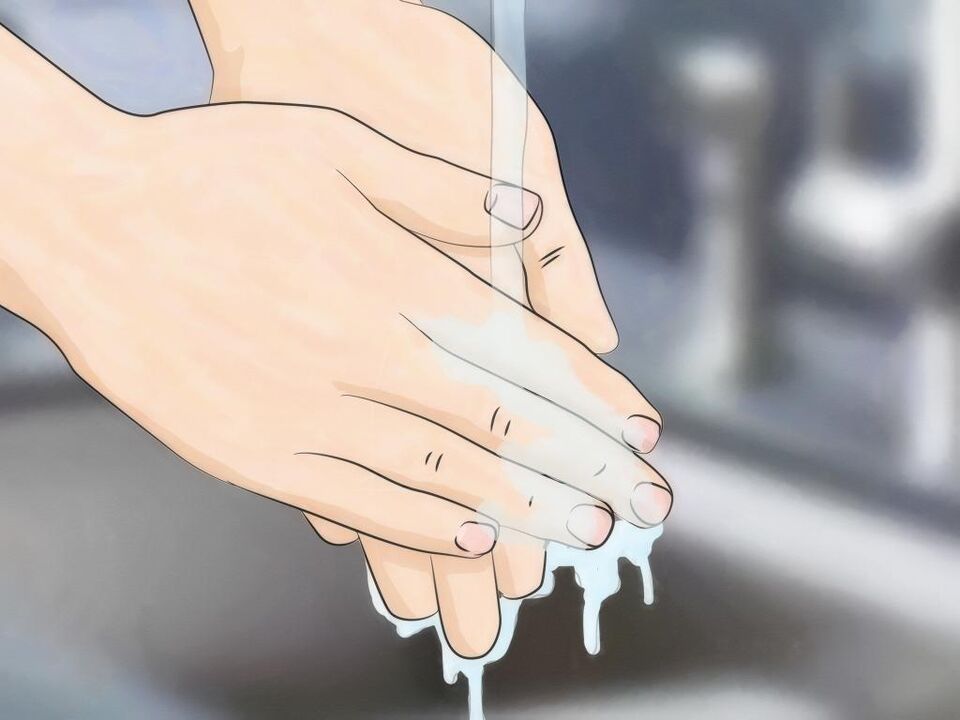 lavar as mãos para evitar infecção por vermes